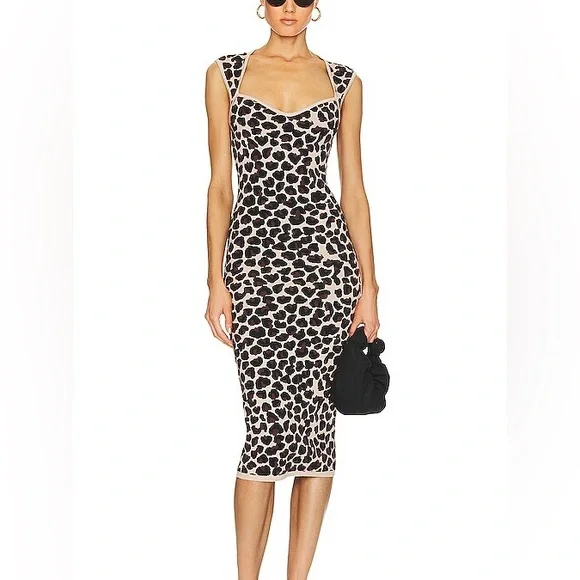 Lovers + Friends | Dresses | Lovers And Friends Seanna Leopard Print Ponte  Knit Midi Bodycon Dress Size Small | Poshmark